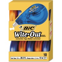BIC TAPE CORRECTION 10/BX WH 